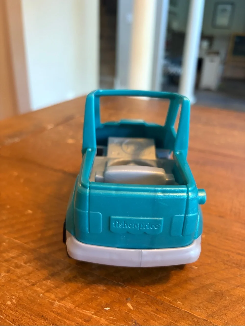 Fisher Price Little People teal truck as is